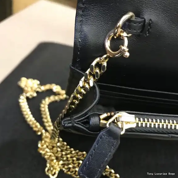 Tony Luxuries CHAIN MATELASSÉ WALLET YSL CASSANDRE 0706